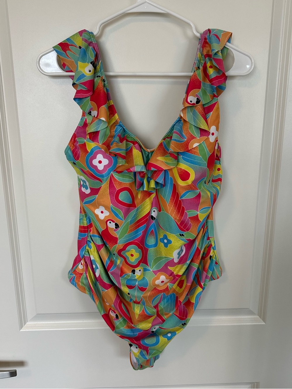 Kenny Flowers - XL - Ruffle One-Piece Swimsuit